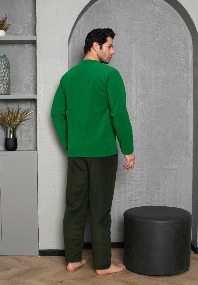 Pijama Barbat POLAR , Culoare verde Engros